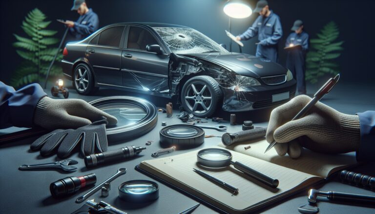 expert qui estime une voiture apres un accident