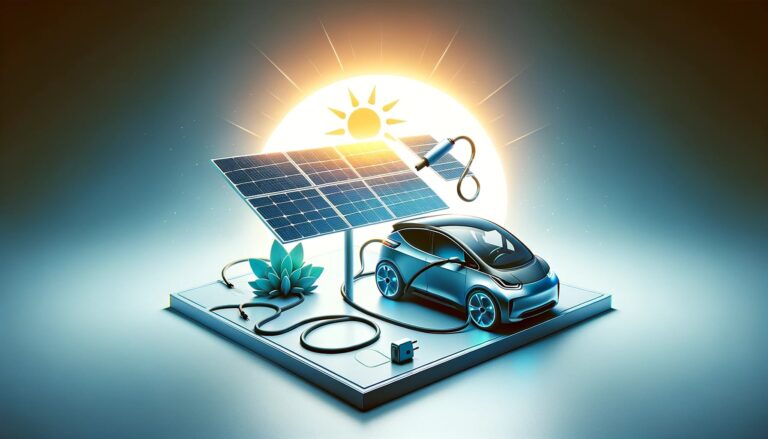 voiture electrique recharge par energie solaire