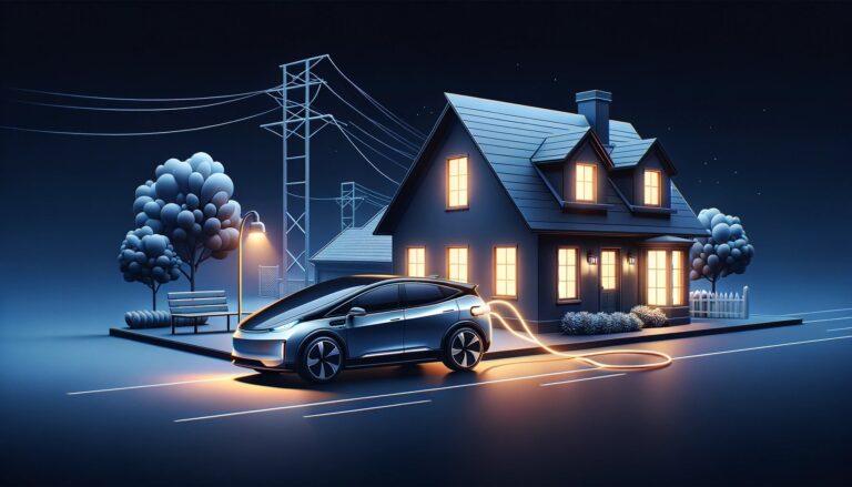 voiture electrique qui alimente une maison