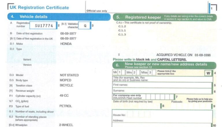 carte grise anglaise en france