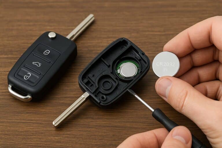 changer la pile d'une clé de voiture