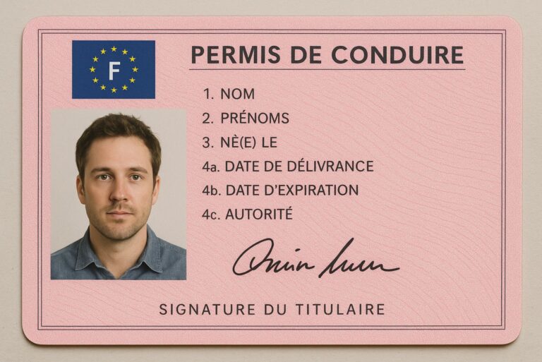lire un permis de conduire