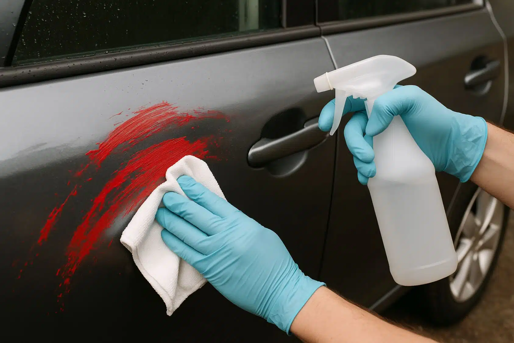 enlever de la peinture sur une voiture