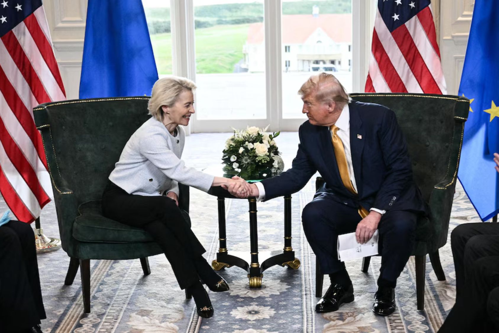 accord Donald Trump et Ursula Von Der Leyen