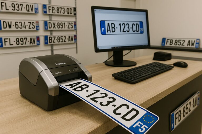 magasin pour faire des plaques d'immatriculations