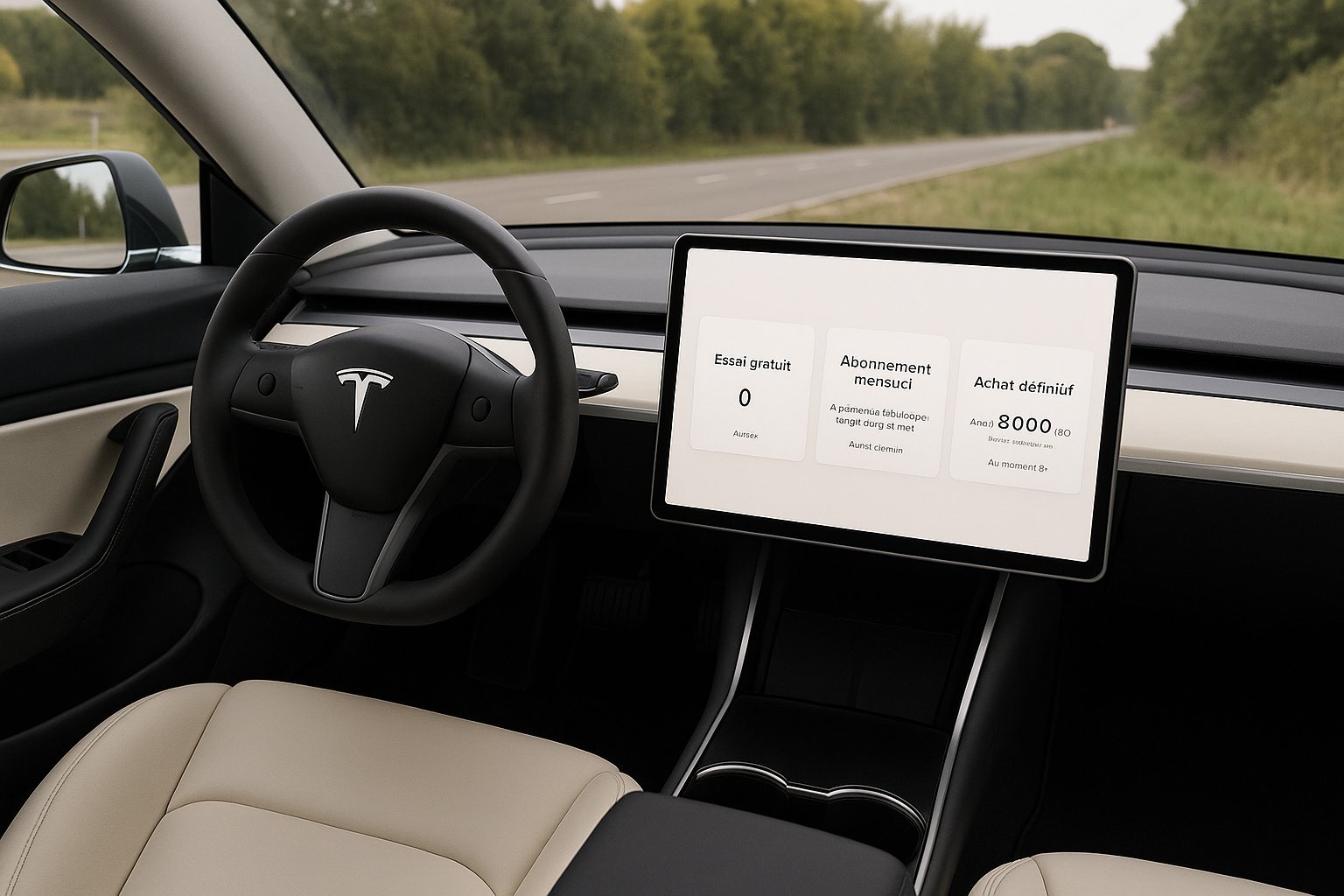 FSD Tesla: essai et abonnement désormais plus simples