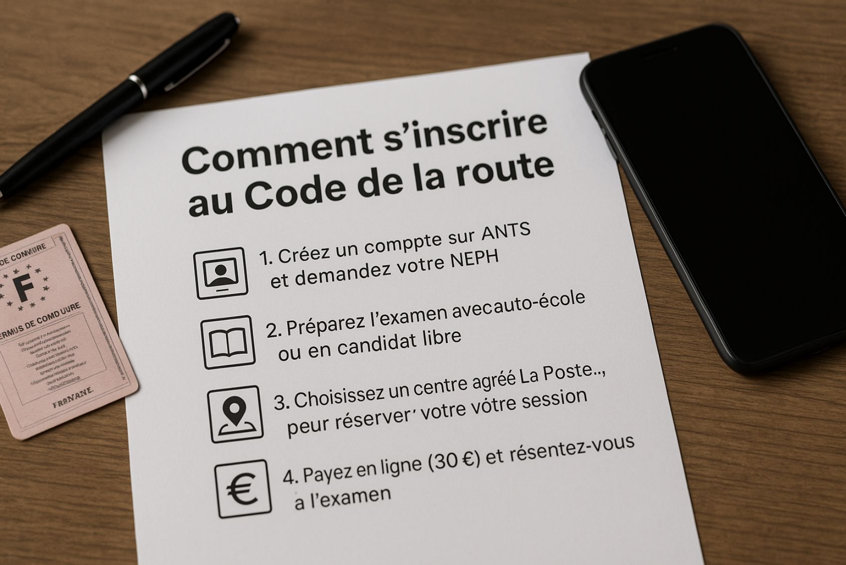 inscription au code de la route