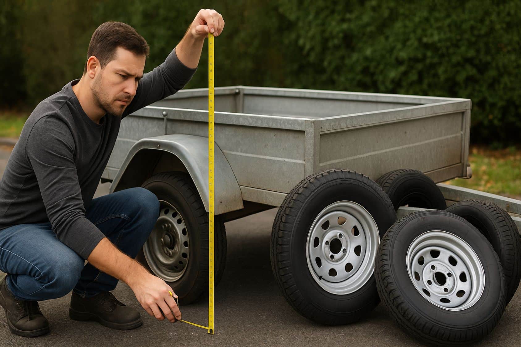 taille de roue pour une remorque