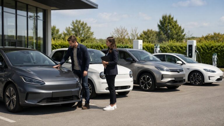Scène réaliste liée à 20 électriques d’occasion à choisir en 2026