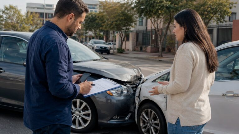 Scène réaliste liée à Accident de voiture : obtenir une juste indemnisation