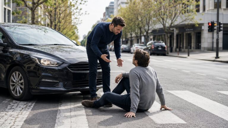 Accident voiture-piéton : qui est responsable ?