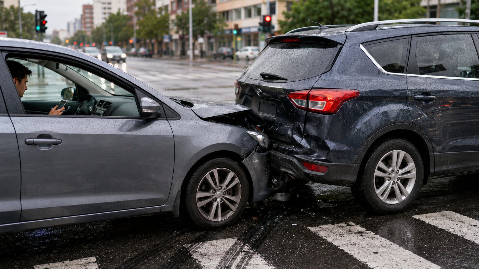 Scène réaliste liée à Accidents de voiture : causes, risques et chiffres