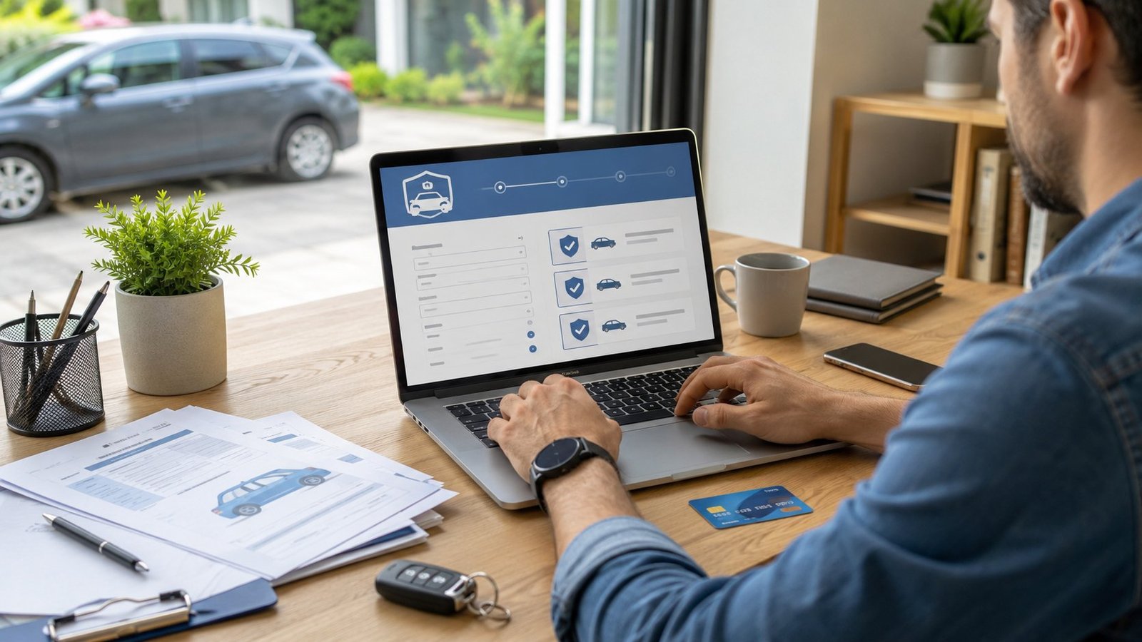 Assurance auto en ligne : étapes, documents et délais