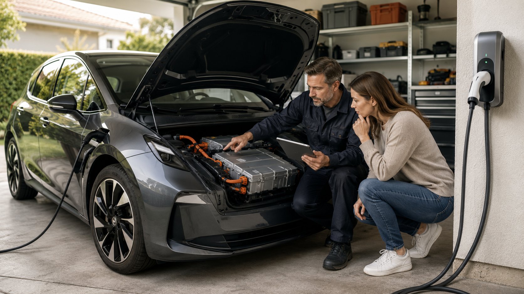 Scène réaliste liée à Batterie électrique : quelle durée de vie réelle ?
