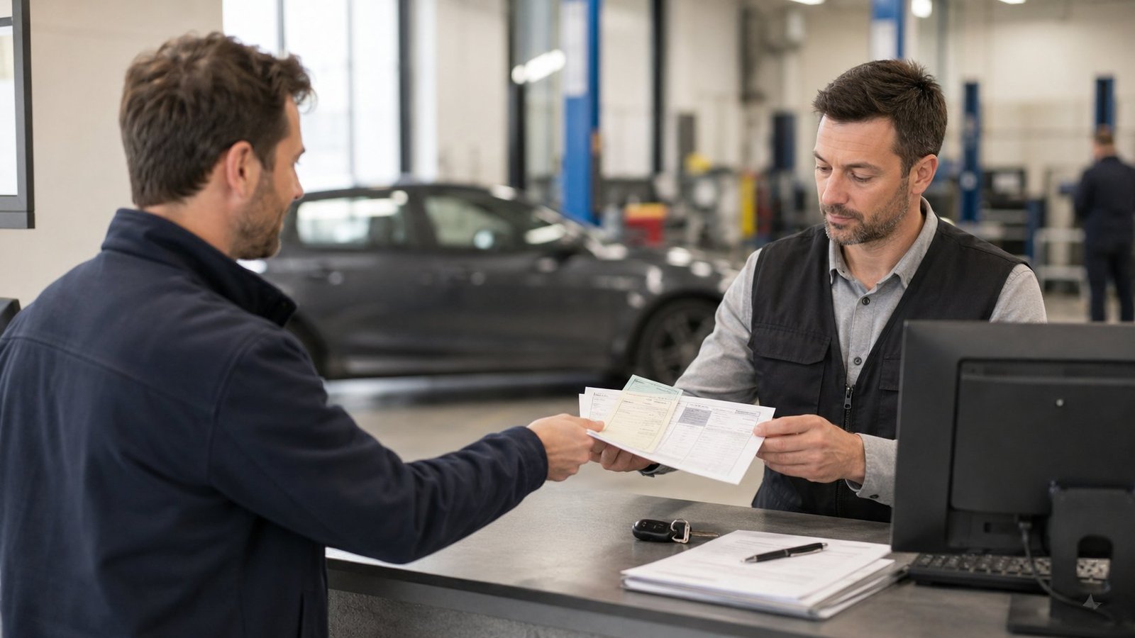 Carte grise au garage : documents, coût et étapes