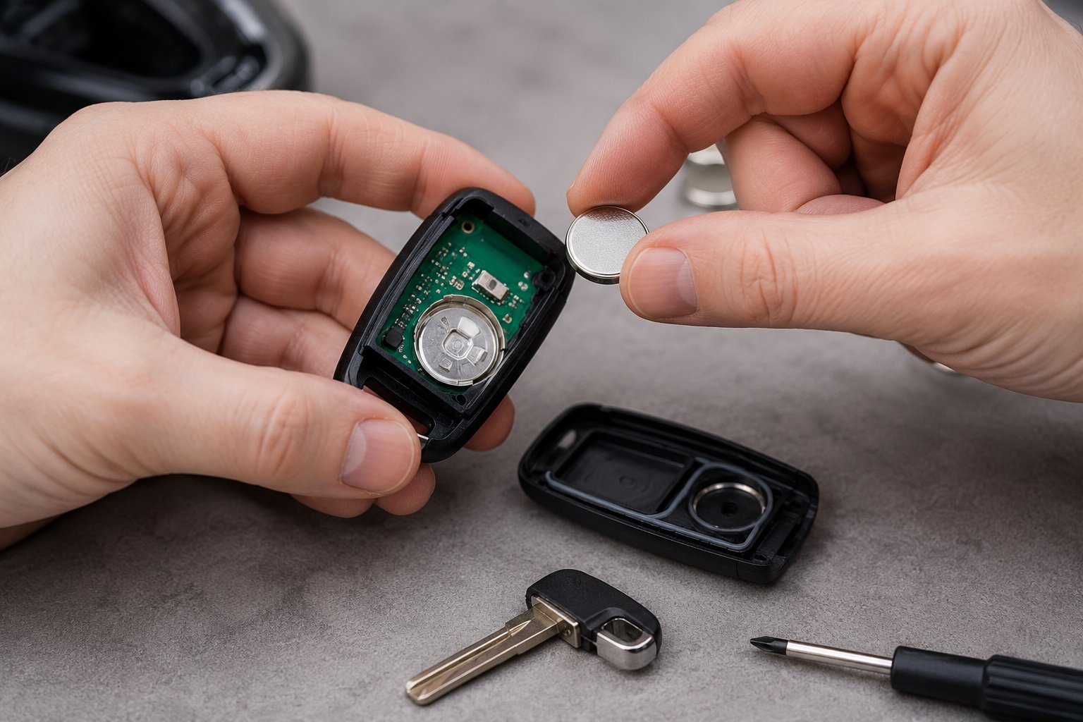 Changer la pile d’une clé de voiture sans l’abîmer