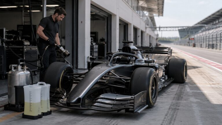 Combien consomme une F1 en 2026, par GP et aux 100 km ?