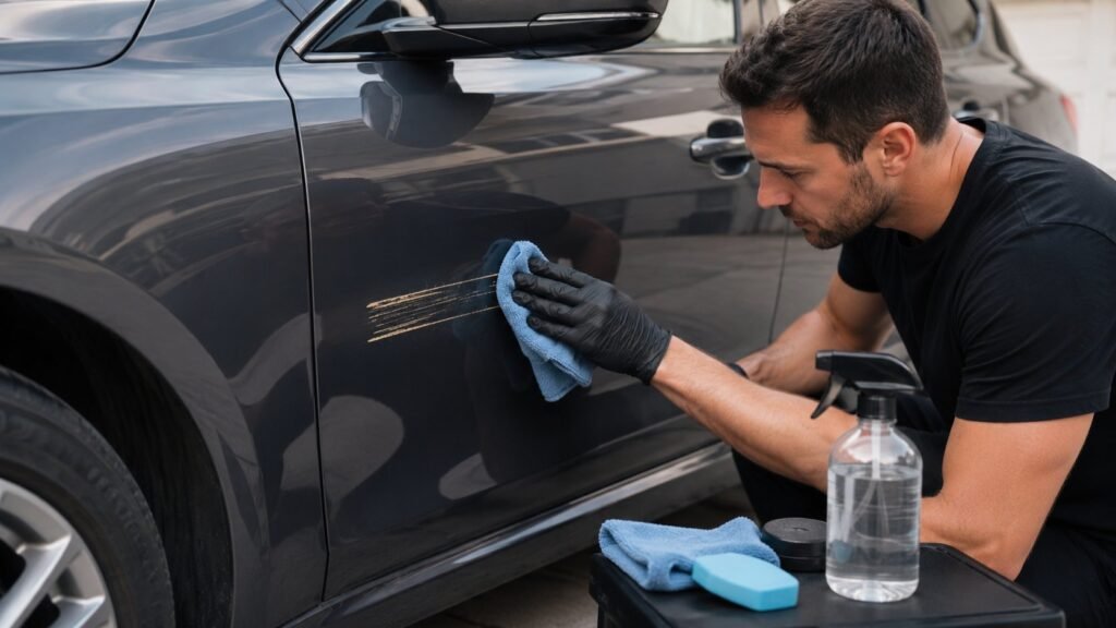 enlever de la peinture sur sa voiture sans dégâts
