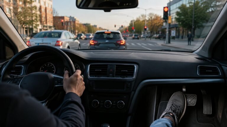 Comment freiner en voiture : ralentir, s’arrêter, réagir