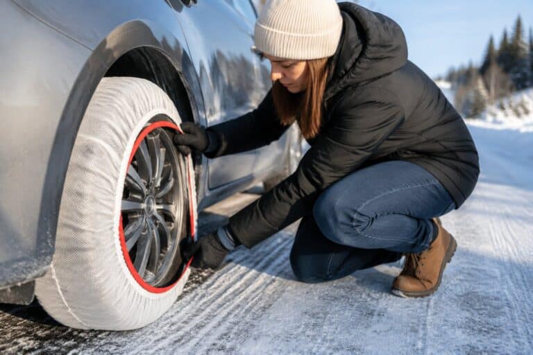 Scène réaliste liée à Comment mettre des chaussettes à neige sans erreur ?