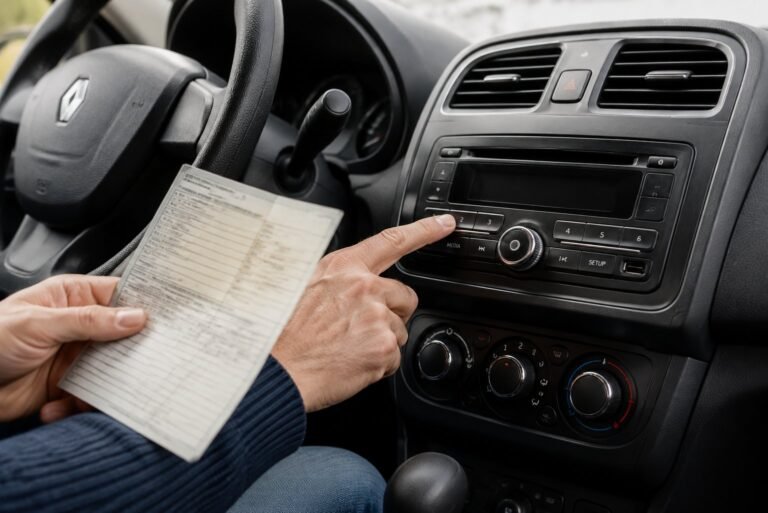 Comment récupérer le code autoradio Renault ?