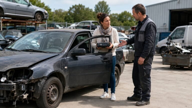 Épave auto : quelles pièces peut-on récupérer légalement ?