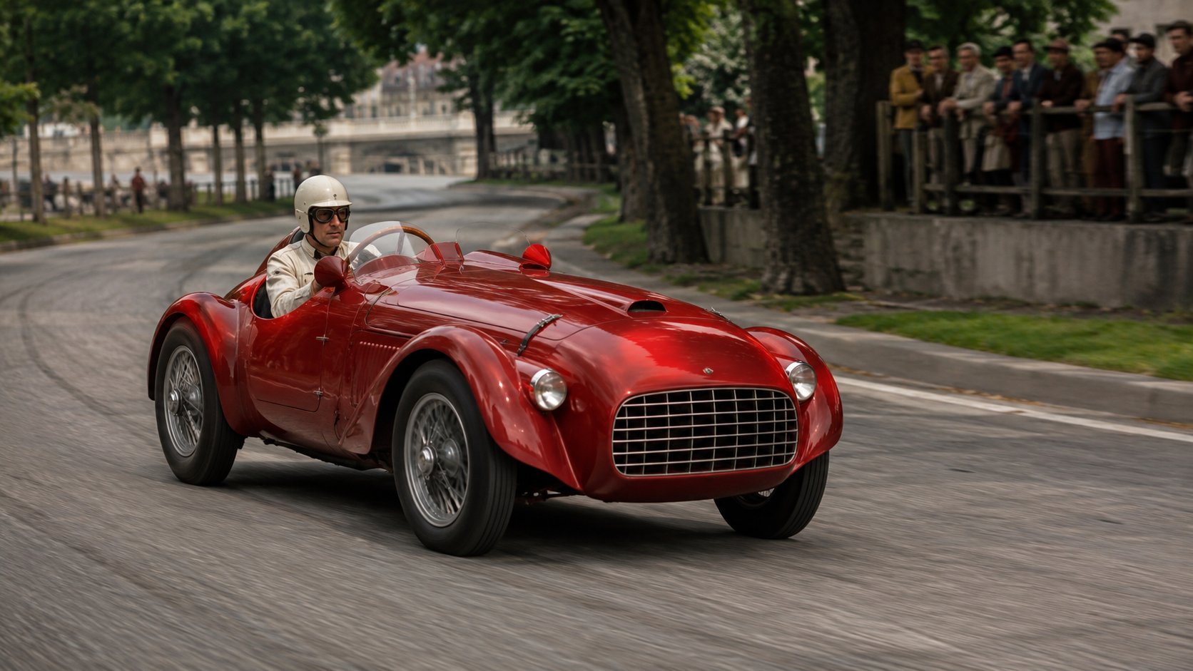 Scène réaliste liée à Ferrari 159 S : histoire, moteur et victoire de 1947