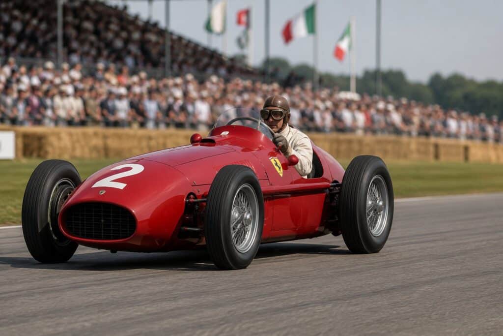 Ferrari rouge à l'origine