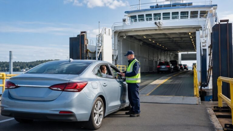 Ferry avec une voiture de location : règles à vérifier