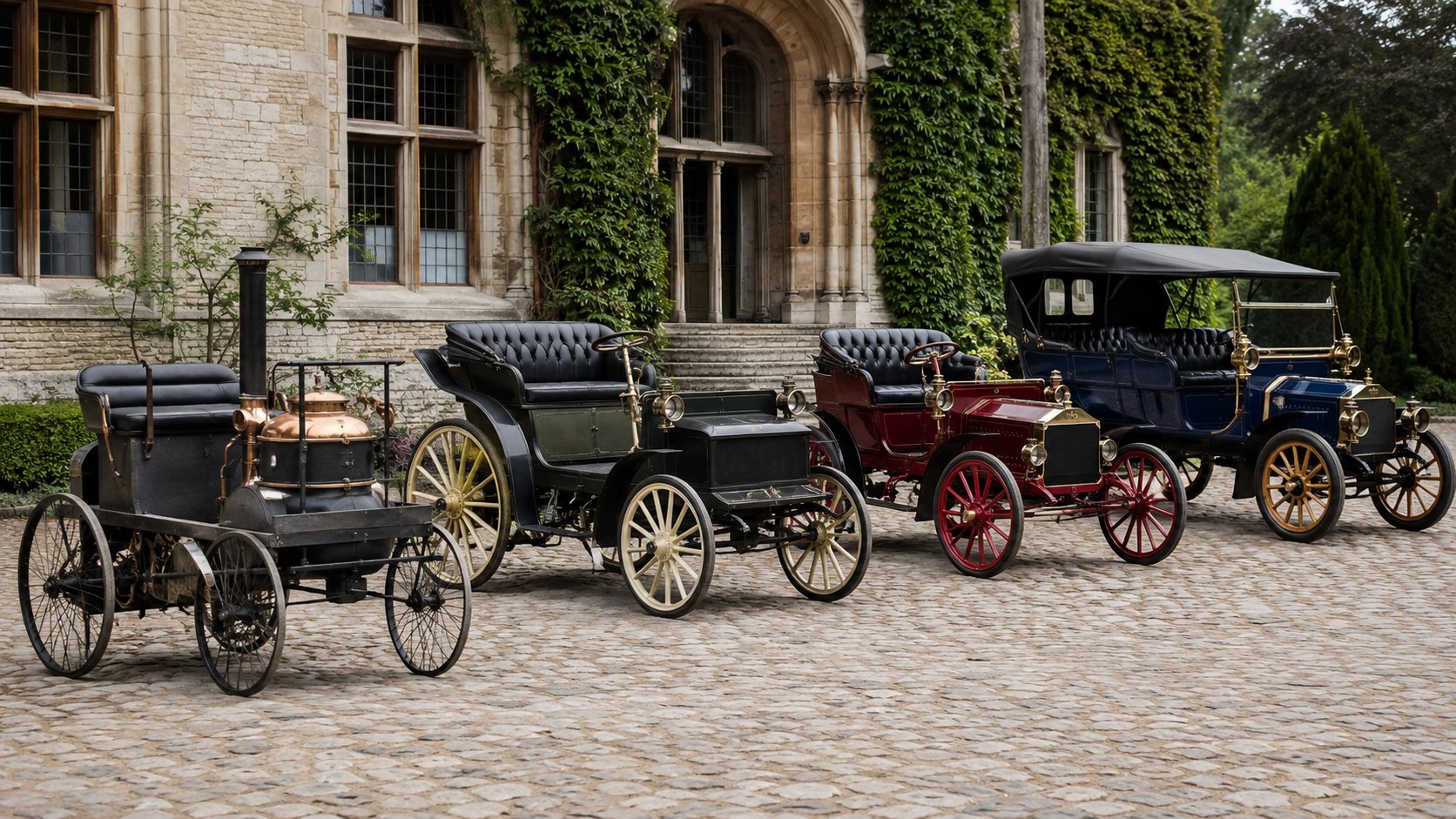 Scène réaliste liée à Les plus anciennes marques auto au monde : vraies dates