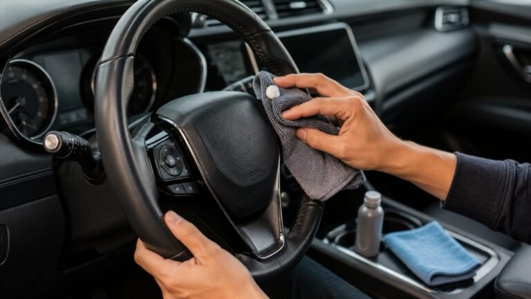 Nettoyer un volant sans l’abîmer, selon sa matière