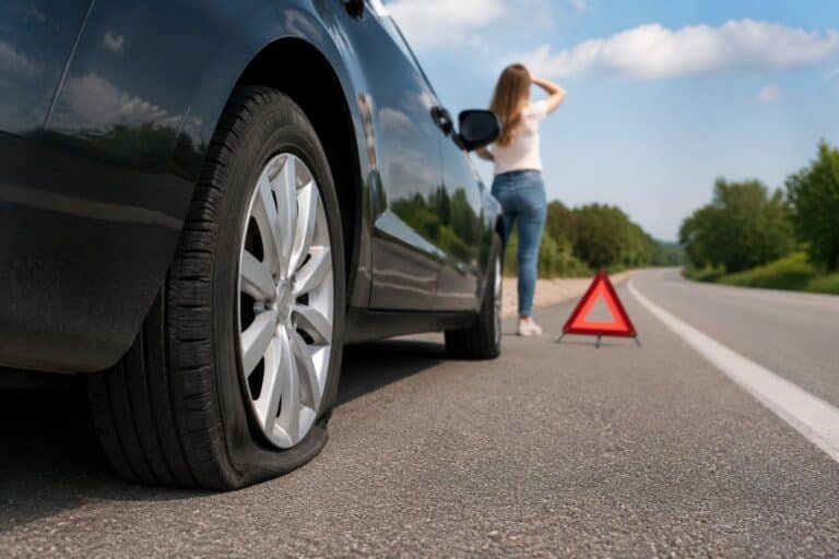 Pneu crevé : peut-on rouler et sur quelle distance ?