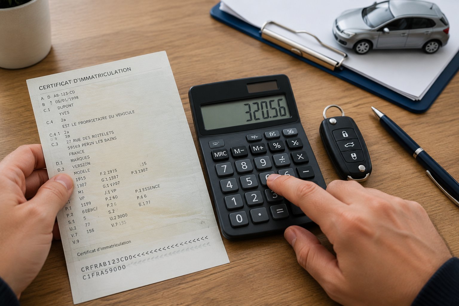 Prix carte grise : calculez son vrai coût
