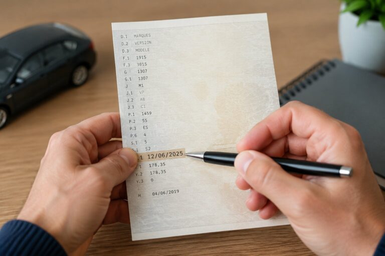 Que signifie le champ X1 sur la carte grise ?
