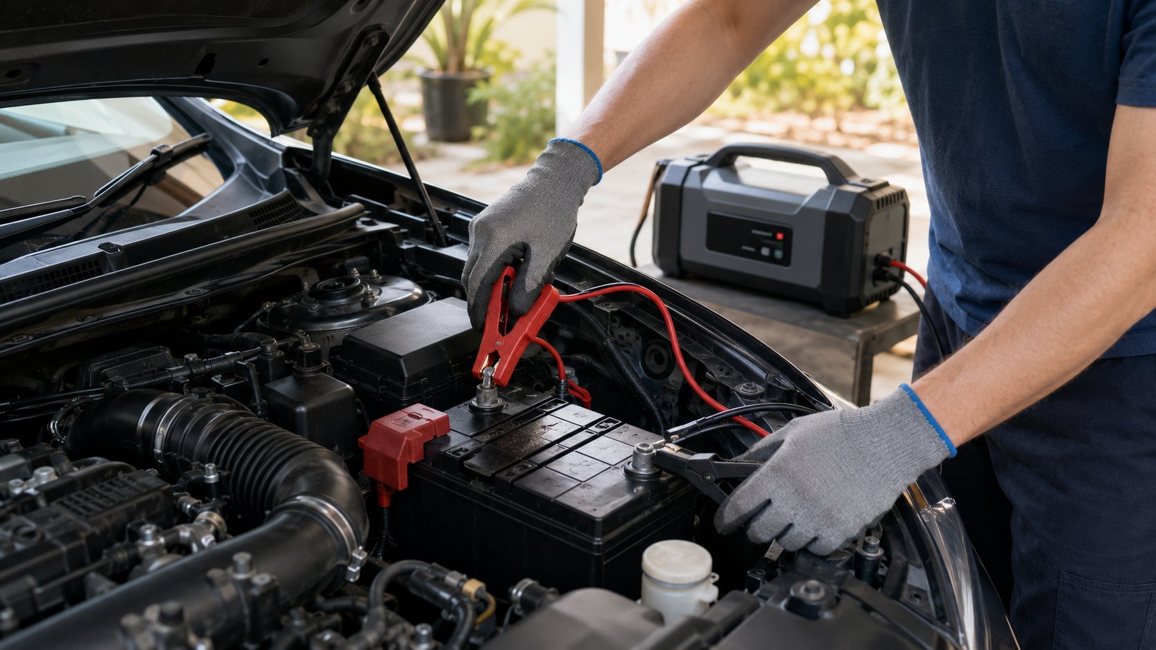 Recharger une batterie de voiture : étapes et sécurité
