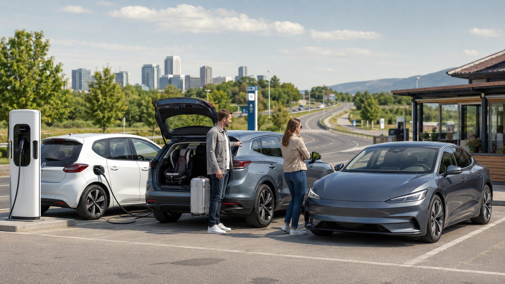 Scène réaliste liée à Voiture électrique 2026 : le bon choix selon vos trajets