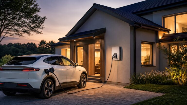 Scène réaliste liée à Voiture électrique : alimenter sa maison en pratique