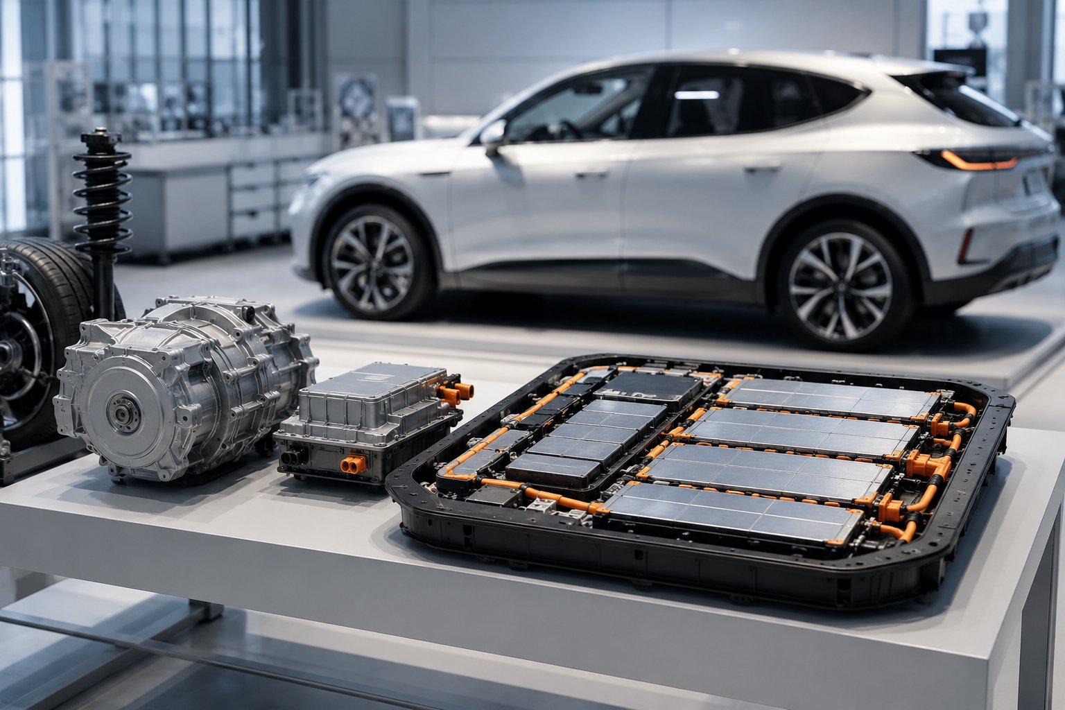 Scène réaliste liée à Voiture électrique chère : où se cache le surcoût ?