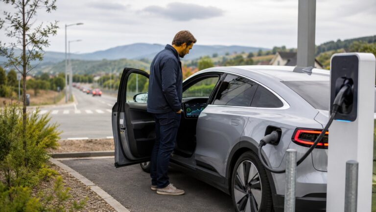 Scène réaliste liée à Voiture électrique : combien consomme-t-elle vraiment ?