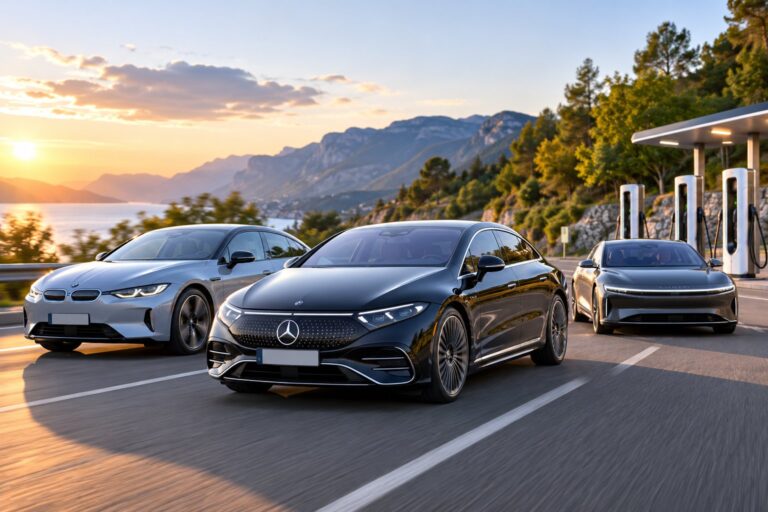 Scène réaliste liée à Voiture électrique la plus endurante en 2026 : verdict