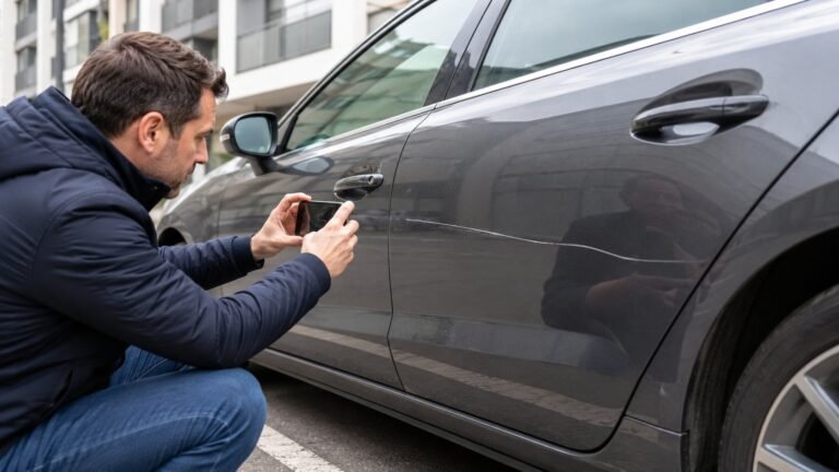 Voiture rayée à la clé : preuves, plainte et assurance