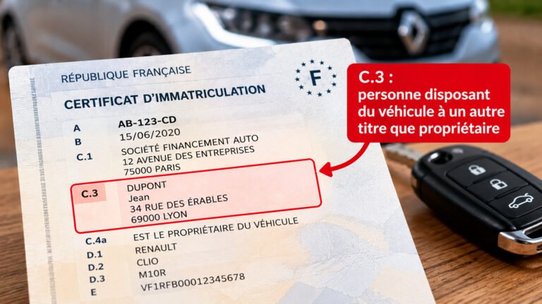 case c3 carte grise